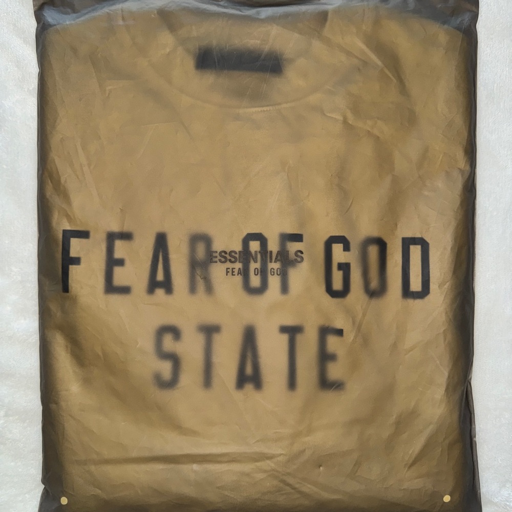 Essentials Fear of God State Amber Long Sleeve Oversized Tee